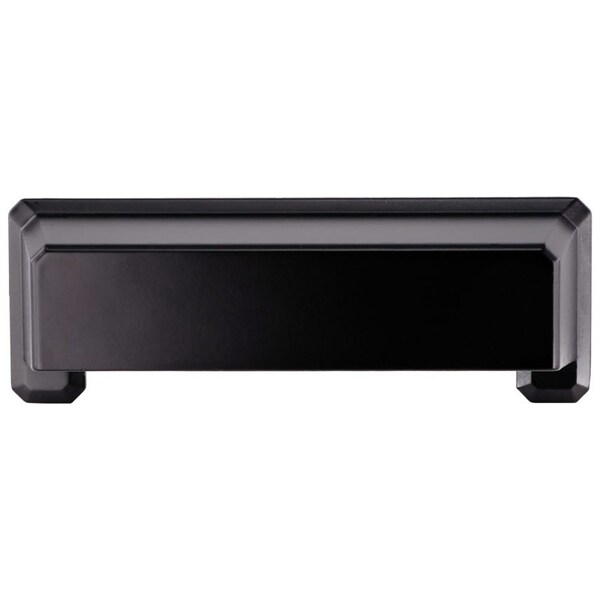 Pride Industrial 3in and 3-3/4in Center to Center Charleston Cup Cabinet Pull Matte Black Finish - P90396BK