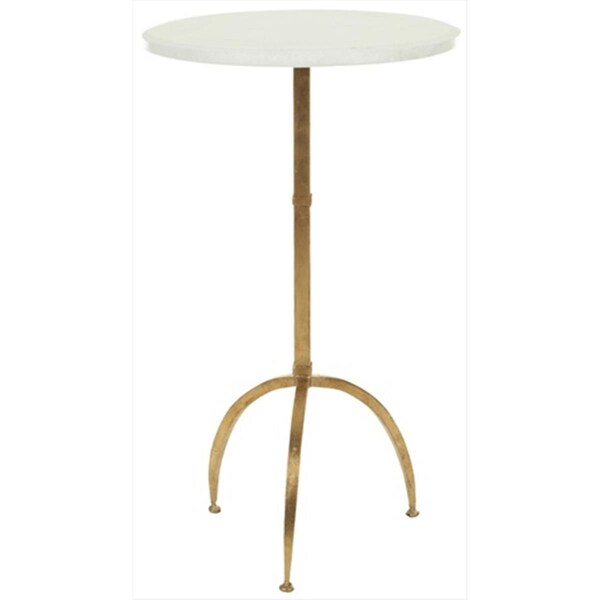 Safavieh Crystal White And Gold Accent Table - FOX2516A