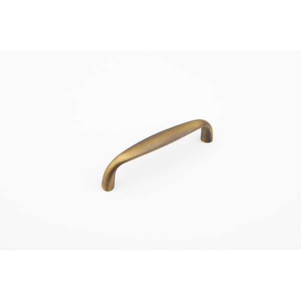 Schaub 4in Center to Center Traditional Cabinet Pull Antique Light Brass Finish - 732-ALB