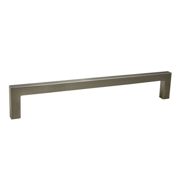 Crown 8" Modern Square Cabinet Pull with 7-1/2" Center to Center Satin Nickel Finish - CHP87229SN
