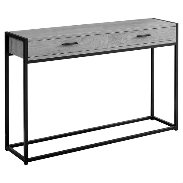 Homeroots HomeRoots 333244 32 in. MDF & Black Metal Accent Table - 333244