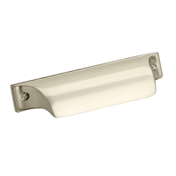 Amerock Jolene 2-1/2 in 64 mm Center-to-Center Silver Champagne Cabinet Cup Pull - BP452364SC
