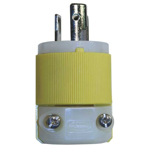 Hubbell 15A Marine Locking Plug 2P 3W 277VAC L7-15P YL - HBL47CM70C
