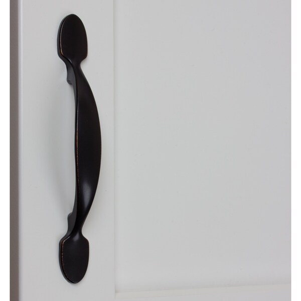 Gliderite Hardware 3 in. Center to Center Oil Rubbed Bronze Cabinet Pull - 4228-ORB, 10PK - 4228-ORB-10
