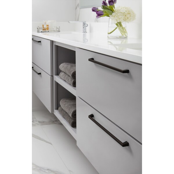 Amerock Blackrock 12-5/8 inch 320mm Center-to-Center Oil Rubbed Bronze Cabinet Pull - BP55284ORB