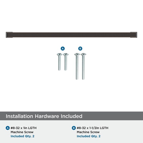 Amerock Blackrock 12-5/8 inch 320mm Center-to-Center Oil Rubbed Bronze Cabinet Pull - BP55284ORB