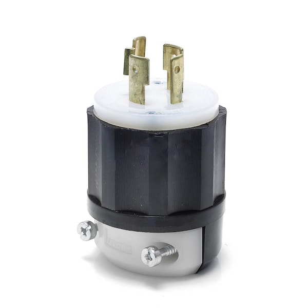 American Imaginations 20 AMP Round Black 4-Wire Twist Lock Plug Plastic - AI-36910
