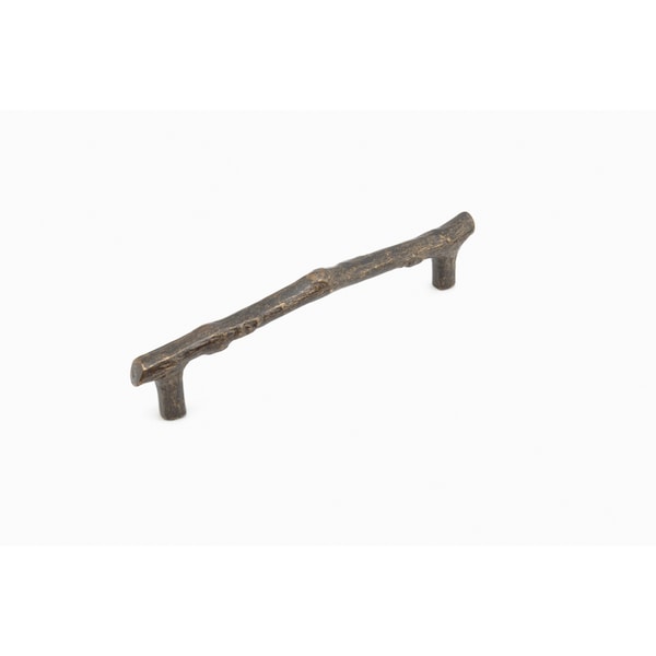 Schaub 6in Center to Center Mountain Twig Cabinet Pull Antique Bronze Finish - 784-AZ