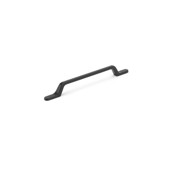 Richelieu 6 5/16 in (160 mm) Center-to-Center Matte Black Contemporary Cabinet Pull - BP52010160900