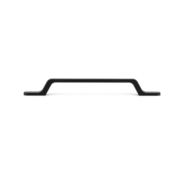 Richelieu 6 5/16 in (160 mm) Center-to-Center Matte Black Contemporary Cabinet Pull - BP52010160900