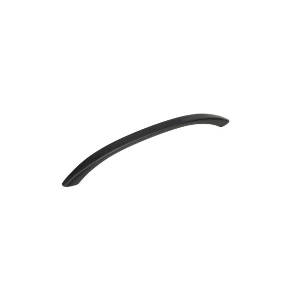 Richelieu 6 5/16 in (160 mm) Center-to-Center Matte Black Contemporary Drawer Pull - BP163160900