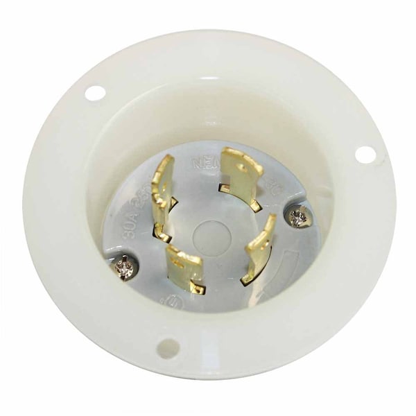 Superior Electric Twist Lock Flange Plug 3-Pole 4-Wire 30A 250V NEMA L15-30P - YGF173