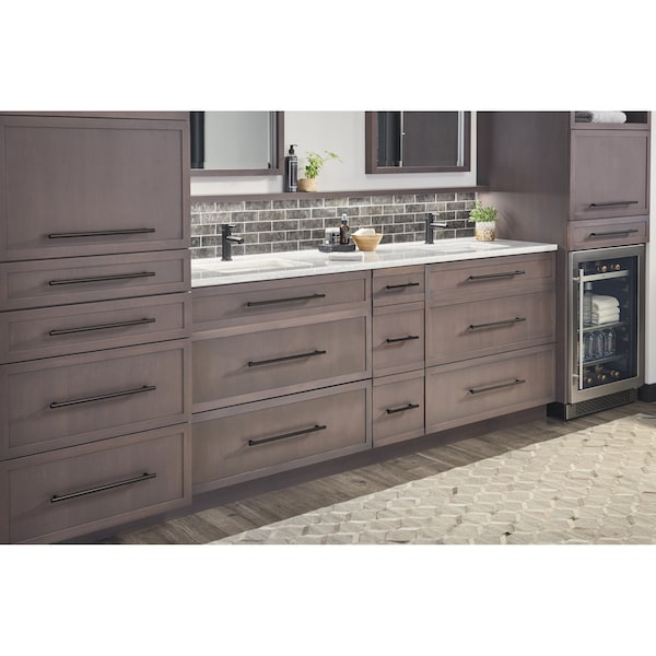 Jeffrey Alexander 224 mm Center-to-Center Matte Black Key West Cabinet Bar Pull - 274MB