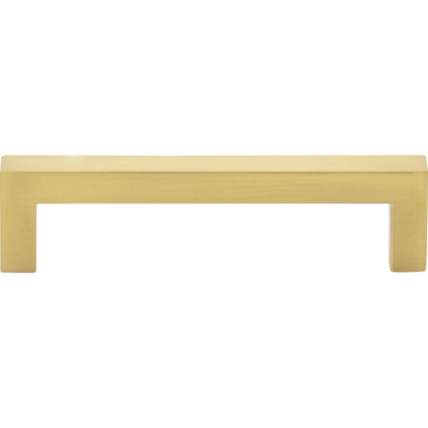 Elements By Hardware Resources 25-Pack of the 96 mm Center-to-Center Brushed Gold Square Stanton Cabinet Bar Pull - 625-96BG-25