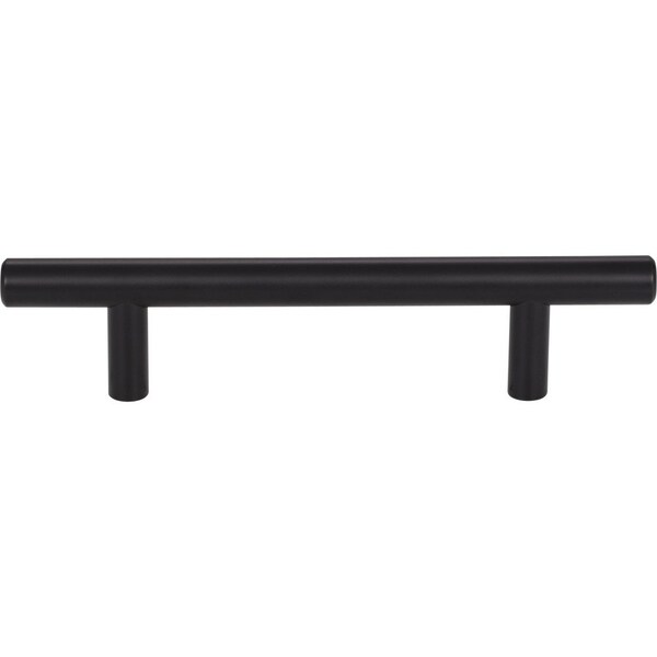 Elements By Hardware Resources 96 mm Center-to-Center Matte Black Naples Cabinet Bar Pull,  - 156MB-10