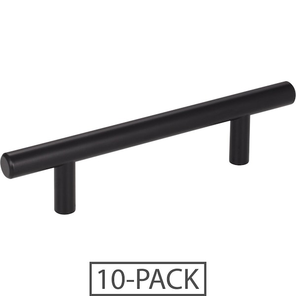 Elements By Hardware Resources 96 mm Center-to-Center Matte Black Naples Cabinet Bar Pull,  - 156MB-10