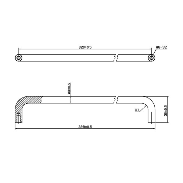 Richelieu 12-5/8 in. (320 mm) Center-to-Center Chrome Contemporary Drawer Pull - BP2288320140