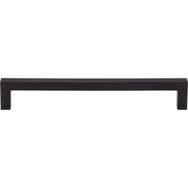 Elements By Hardware Resources 160 mm Center-to-Center Matte Black Square Stanton Cabinet Bar Pull,  - 625-160MB-10