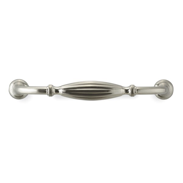 Richelieu 5-1/16 in. (128 mm) Center-to-Center Brushed Nickel Traditional Drawer Pull - BP80718128195