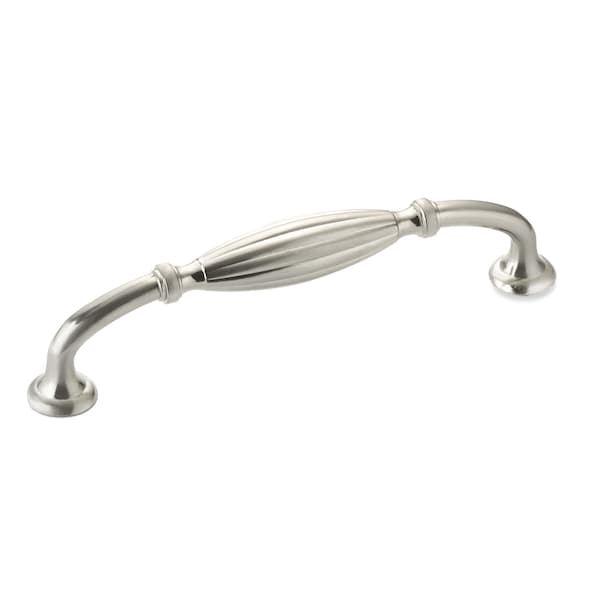 Richelieu 5-1/16 in. (128 mm) Center-to-Center Brushed Nickel Traditional Drawer Pull - BP80718128195
