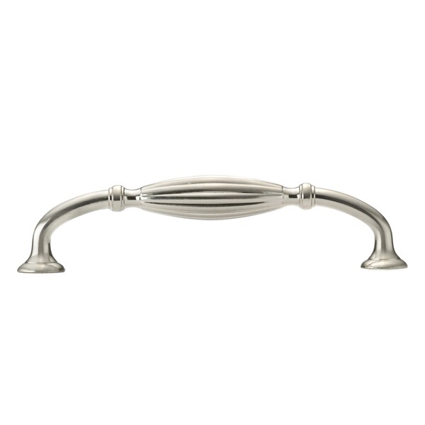 Richelieu 5-1/16 in. (128 mm) Center-to-Center Brushed Nickel Traditional Drawer Pull - BP80718128195