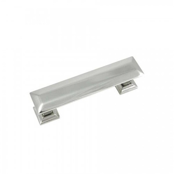 Perfectpatio 3 in. Polished Nickel Poise Cabinet Pull with Back Plate - PE3207842