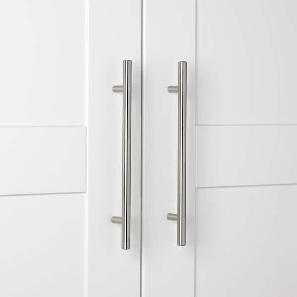 Gliderite Hardware 7 in. Center to Center Satin Nickel Solid Steel Bar Pull - 5004-178-SS, 25PK - 5004-178-SS-25