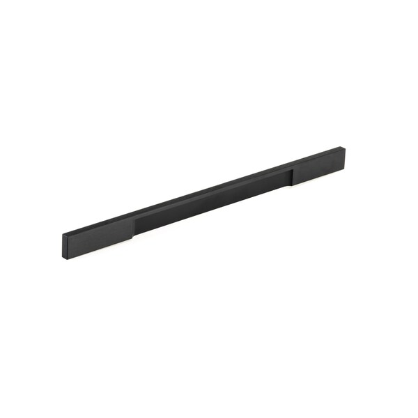 Richelieu 12 5/8 in (320 mm) Center-to-Center Brushed Black Contemporary Drawer Pull - BP13101320990