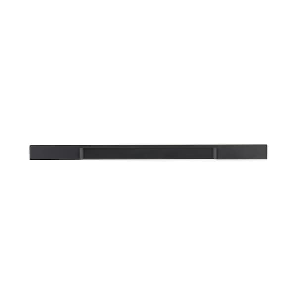 Richelieu 12 5/8 in (320 mm) Center-to-Center Brushed Black Contemporary Drawer Pull - BP13101320990