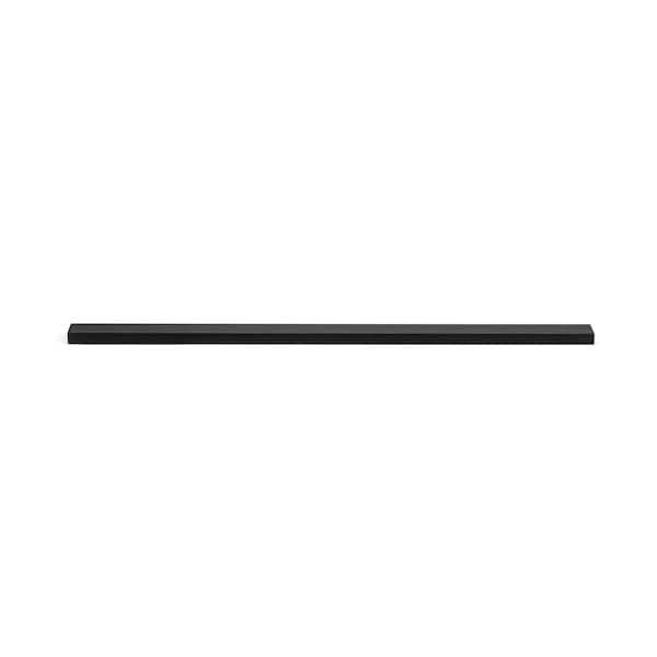 Richelieu 12 5/8 in (320 mm) Center-to-Center Brushed Black Contemporary Drawer Pull - BP13101320990