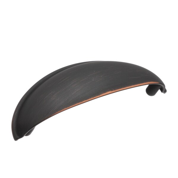 Amerock Ravino 3 in 76 mm Center-to-Center Oil Rubbed Bronze Cabinet Cup Pull - BP22094ORB