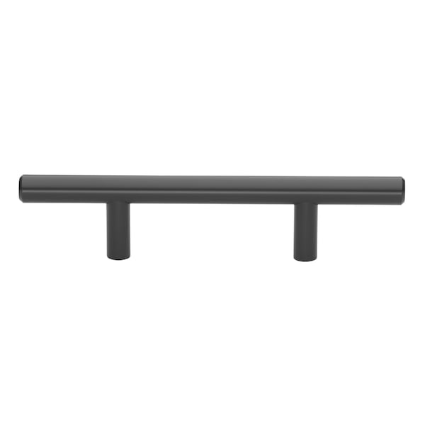 Gliderite Hardware 3 in. Center to Center Matte Black Solid Steel Bar Pull - 5000-76-MB, 25PK - 5000-76-MB-25