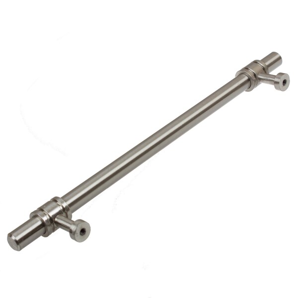 Gliderite Hardware 6-1/4 in. Center to Center Satin Nickel Barrel Ring Bar Pull - 4340-160-SN, 5PK - 4340-160-SN-5