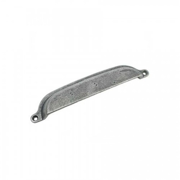 Strategic Brands Strategic Brands 84864 6 in. Distressed Pewter Riverstone Cabinet Cup Pull - 84864