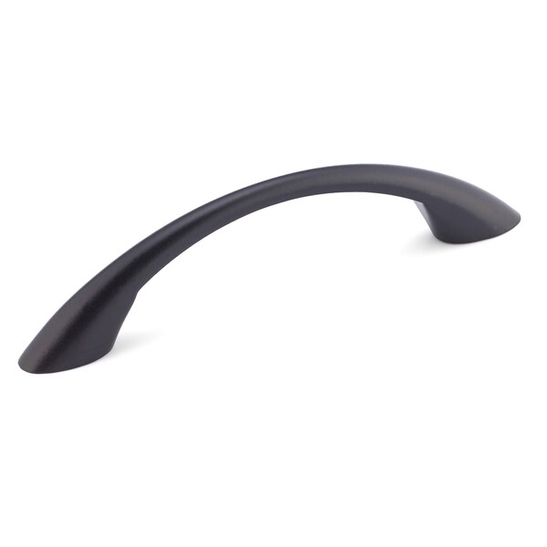 Richelieu 3 3/4 in (96 mm) Center-to-Center Matte Black Contemporary Cabinet Pull - BP65017900