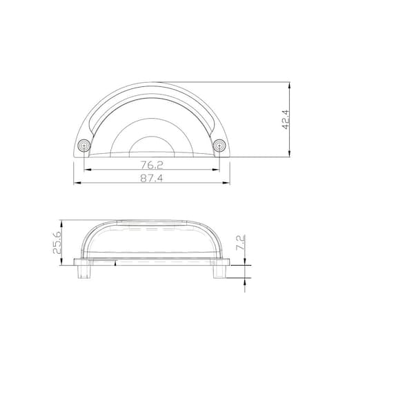 Richelieu 3 in (76 mm) Center-to-Center Brushed Nickel Traditional Drawer Pull - BP50388195