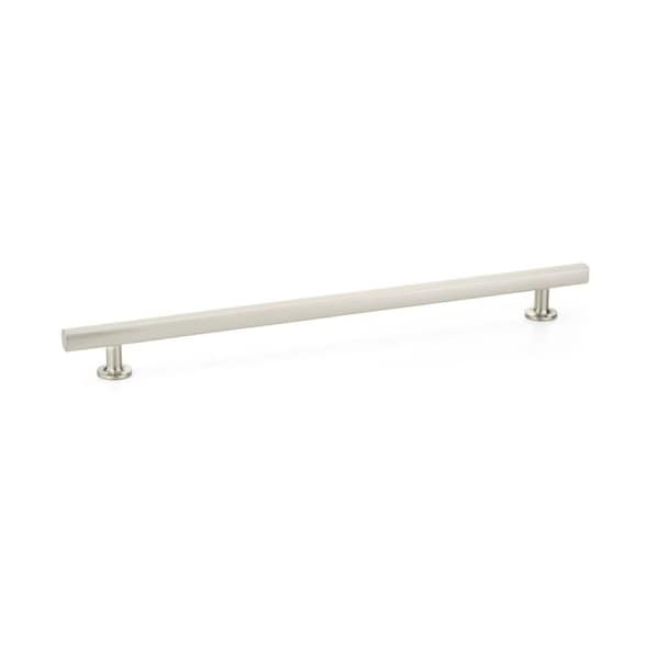 Emtek Freestone Cabinet Pull with 12 in Center to Center Satin Nickel Finish - 86678US15