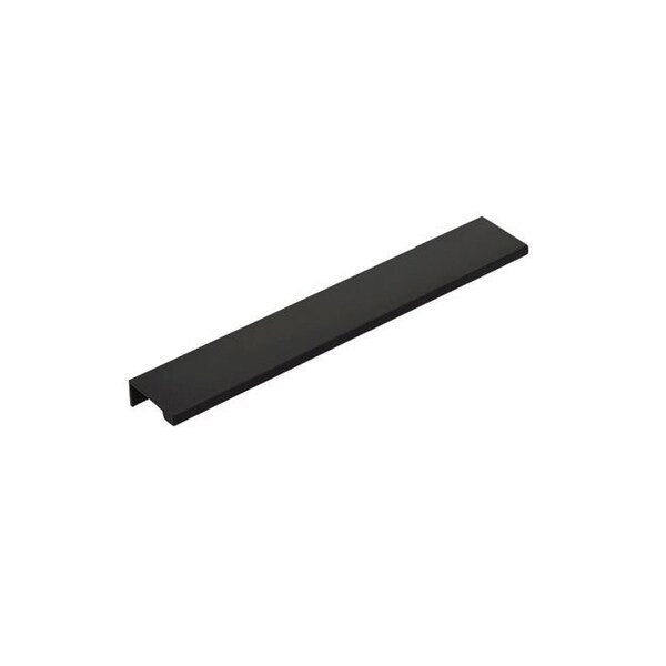 Emtek Edge Cabinet Pull with 10 in Center to Center Flat Black Finish - 87140US19