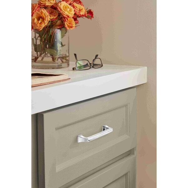 Amerock Mulholland 5-1/16 in 128 mm Center-to-Center Polished Chrome Cabinet Pull - BP5352926