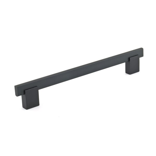 Richelieu 7 9/16 in (192 mm) Center-to-Center Matte Black Contemporary Drawer Pull - BP905192900
