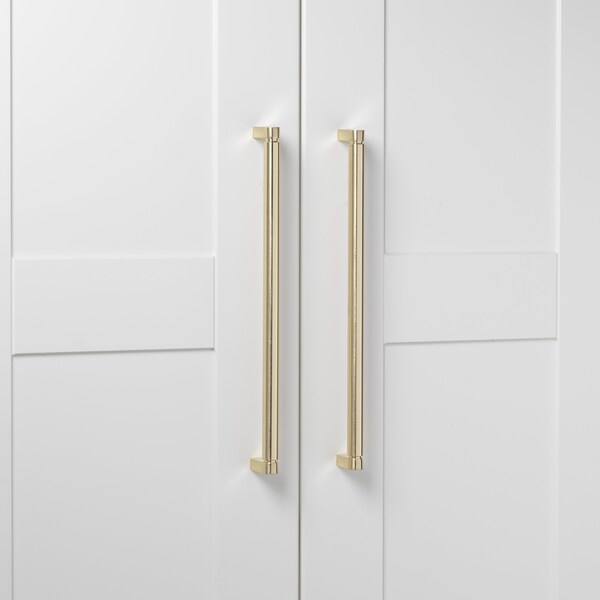 Gliderite Hardware 12-5/8 in. Center to Center Smooth Bar Pull - 4787-320-CHPG, 10PK - 4787-320-CHPG-10