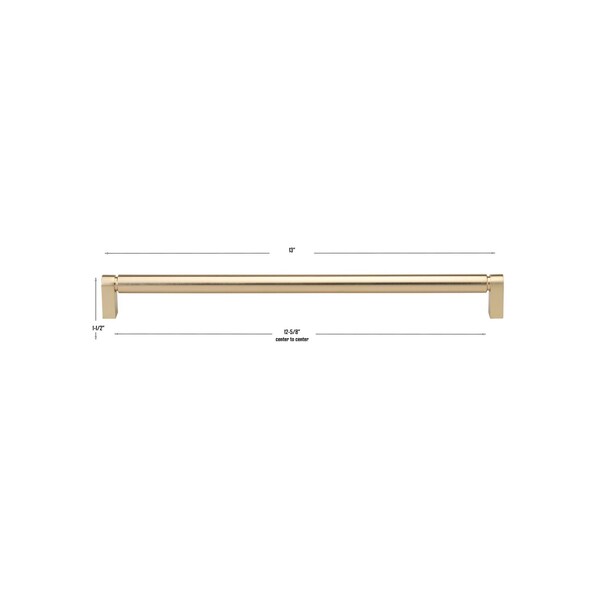 Gliderite Hardware 12-5/8 in. Center to Center Smooth Bar Pull - 4787-320-CHPG, 10PK - 4787-320-CHPG-10