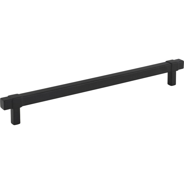 Jeffrey Alexander 224 mm Center-to-Center Matte Black Square Zane Cabinet Pull - 293-224MB