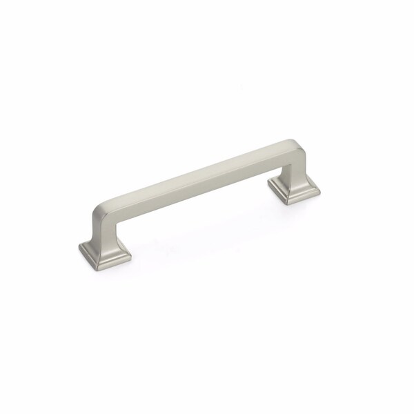 Schaub 3-1/2in Center to Center Menlo Park Cabinet Pull Satin Nickel Finish - 522-15