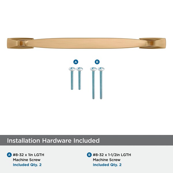 Amerock Highland Ridge 7-9/16 inch 192mm Center-to-Center Champagne Bronze Cabinet Pull - BP55327CZ