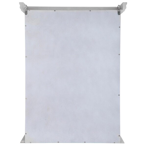 Design Toscano Country Tuscan Hardwood Wall Curio Cabinet: Lily White Finish - BN24301