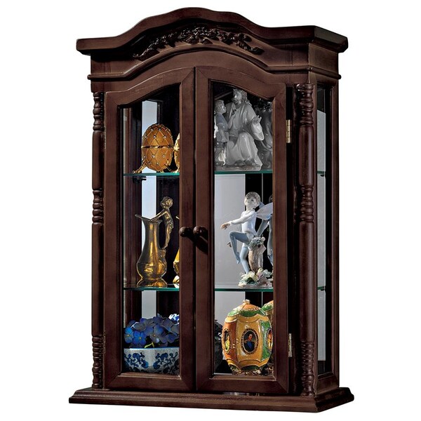 Design Toscano Beacon Hill Hardwood Wall Curio Cabinet - BN1763