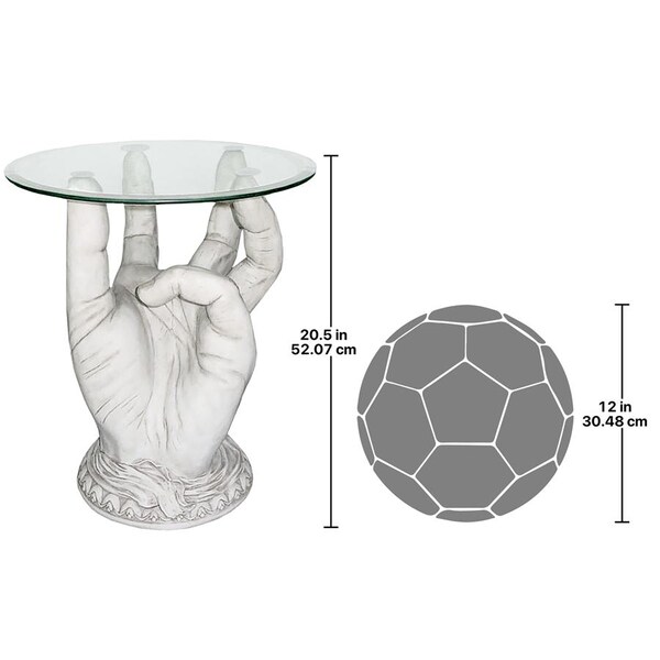 Design Toscano At Your Service Glass-Topped Sculptural Table - KY40322