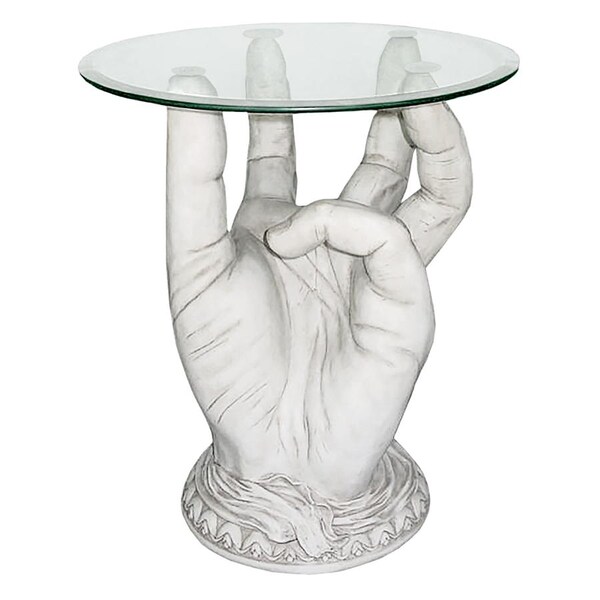 Design Toscano At Your Service Glass-Topped Sculptural Table - KY40322