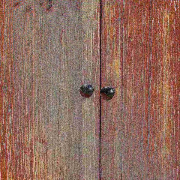 Baxton Studio Glynn Rustic Farmhouse Weathered Two-Tone White and Oak Brown Finished Wood 2-Door Storage Cabinet - 178-11404-ZORO